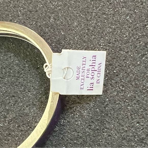 Lia Sophia Purple Bangle NWT - Picture 3 of 6
